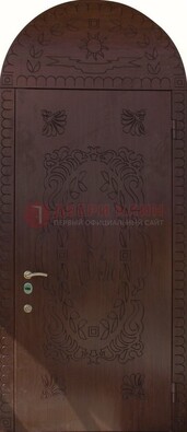 Железная арочная дверь с рисунком ДА-1 для аптеки в Великом Новгороде
