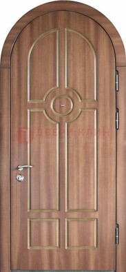 Арочная дверь с отделкой массивом ДА-35 в Великом Новгороде