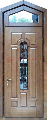 Железная дверь Винорит с фрамугой для частного дома ДФГ-34 в Великом Новгороде