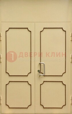 Светлая двухстворчатая дверь для загородного дома с МДФ ДМ-534 в Великом Новгороде