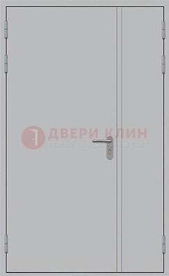 Белая противопожарная двупольная дверь ДПМ-02/30 в Великом Новгороде