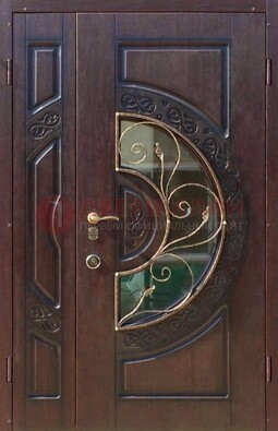 Полуторная железная дверь Винорит в классическом стиле ДСК-272 в Великом Новгороде