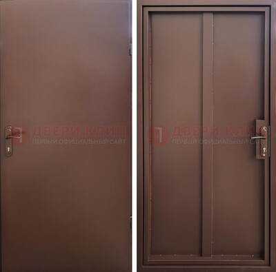 Техническая дверь с порошковым покрытием медный антик с двух сторон ДП-253 в Великом Новгороде