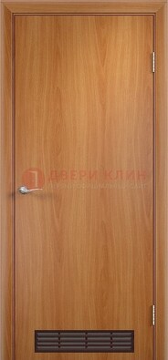 Светлая техническая дверь с вентиляционной решеткой ДТ-1 в Курске