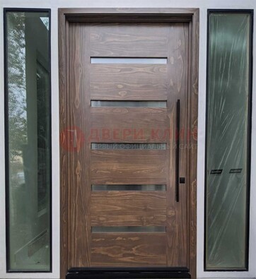 Железная дверь с виноритом и фрамугами ДВТ-189 в Великом Новгороде