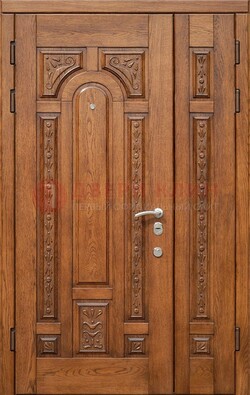 Полуторная железная дверь винорит для дома ДВТ-252 в Великом Новгороде