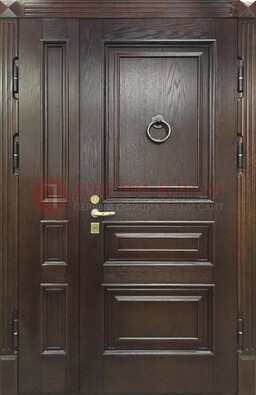 Полуторная металлическая дверь с виноритом ДВТ-253 в Великом Новгороде
