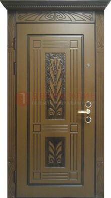Металлическая дверь с виноритом и узором ДВТ-256 в Великом Новгороде