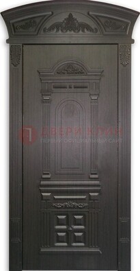 Черная стальная дверь с виноритом ДВТ-31 в Великом Новгороде